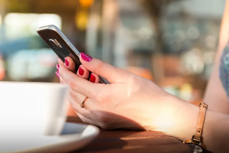 Hand and smartphone